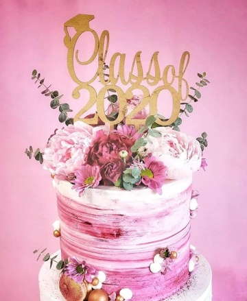 Cake Topper «Class of …» – Acrilic/Plexiglas Personalizabil pentru Absolvire