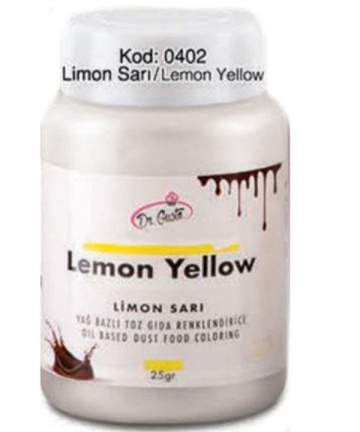 Colorant alimentar ciocolata - pudra - GALBEN LEMON - Dr. Gusto 25 gr