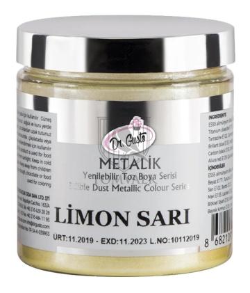 Colorant Pudra Metalizat - Dr. Gusto - 50 g - GALBEN LEMON