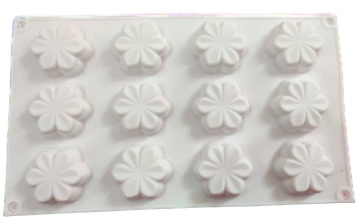 Forma de silicon cu 12 cavitati - Flori - T13141