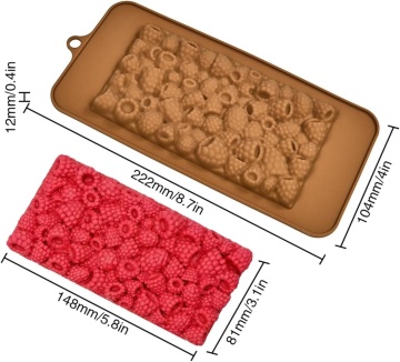 Forma silicon Tableta ciocolata Zmeura - T13535