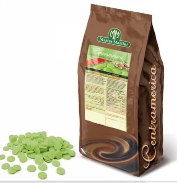 Glazură Vegetală Verde cu Aromă de Fistic (Bănuți) – Centramerica Master Martini – 1kg