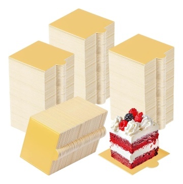 Monoportii auriu - patrate - 7 CM - pachet 50 buc.