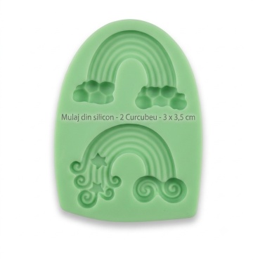 Mulaj din silicon - Rainbow 2 - 3 x 3,5 cm