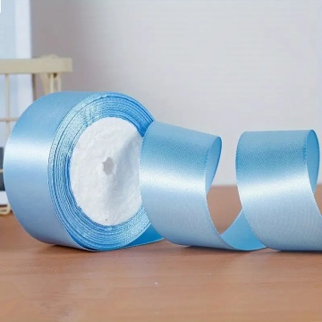 Panglica Satin - Albastru - 2,5 cm x 22,5 m