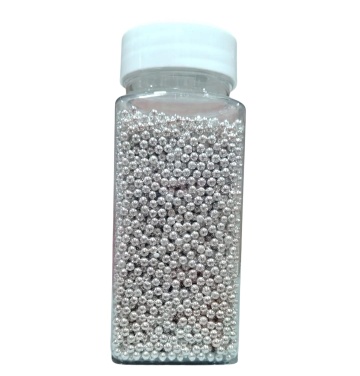 Perle 2 mm - Argintiu - 100g