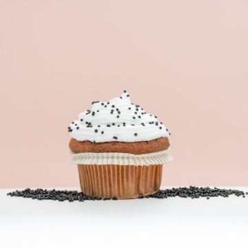 Perle 2 mm (Nonpareils) - Negru - 400 gr - Dharst