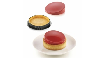 Set 6 rame microperforate pentru tarte - Rotunde