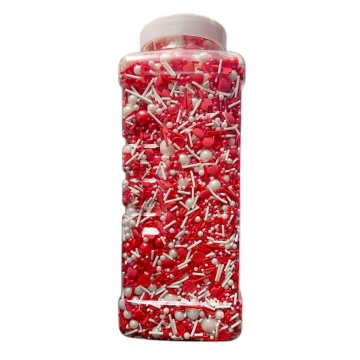 Sprinkles mix Romantic - Alb/Rosu - 1 kg