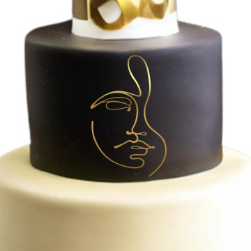 Topper lateral tort - Woman face silhouette II