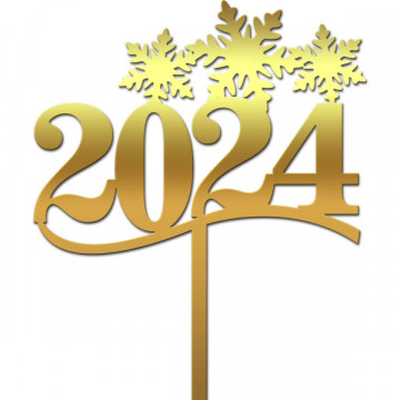 Topper pentru tort "2024" 