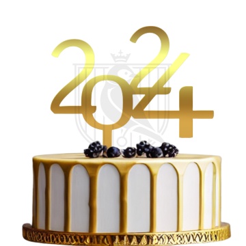 Topper pentru tort "2024"