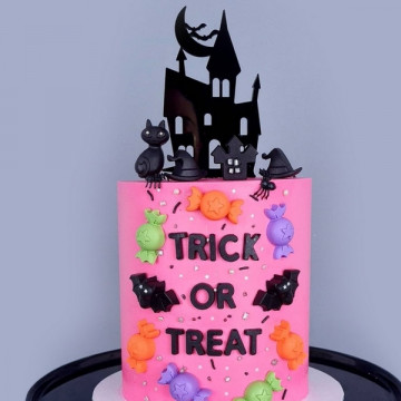 Topper pentru tort "Haunted house"