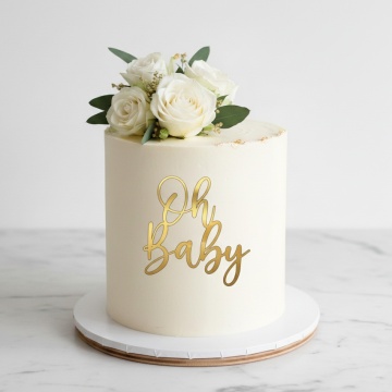Topper pentru tort "Oh Baby" L
