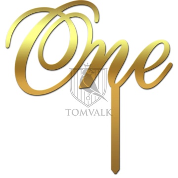 Topper pentru tort "One" pentru prima aniversare a copilului SW2