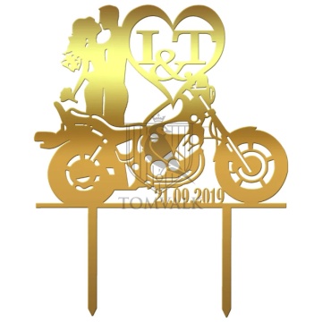 Topper tort nunta Moto II