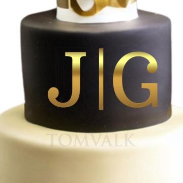 Topper tort nunta personalizat, fara picioruse