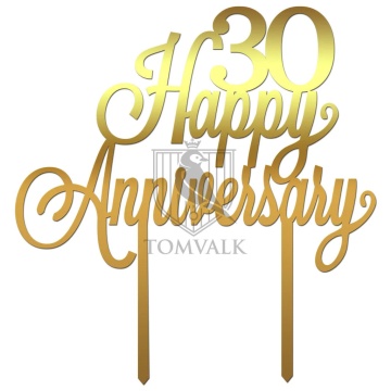 Topper tort personalizabil – Happy Anniversary