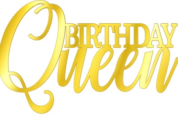 Cake Topper "Birthday Queen"