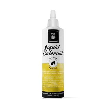 Colorant alimentar lichid hidrosolubil - Via Delle Arti - GALBEN LEMON - 250 gr