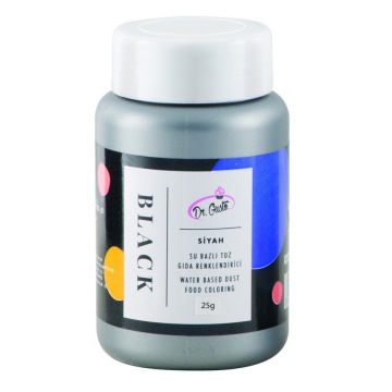 Colorant pudra hidrosolubil - Dr. Gusto - 25 g - NEGRU
