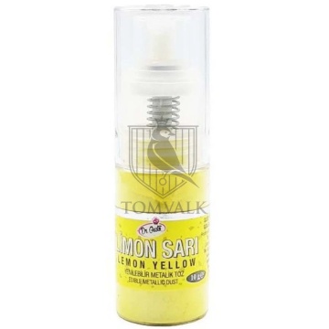 Colorant Pudra Metalizat cu pulverizator - Dr. Gusto - 10 g - GALBEN LEMON