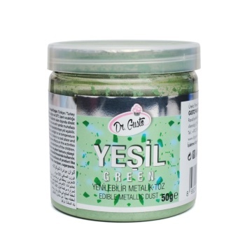 Colorant Pudra Metalizat - Dr. Gusto - 50 g - VERDE