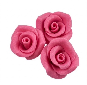 Decoratiuni comestibile din zahar - set 8 Trandafiri mari premium - ROZ