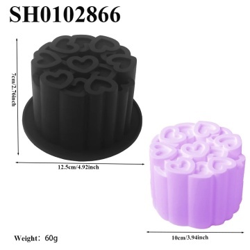 Formă de copt din silicon – Inimi – Ø11 cm - T14113