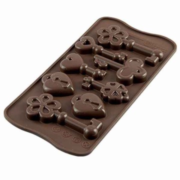 Forma pentru ciocolata, din silicon - Chei si lacate - T05283