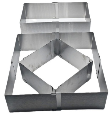 Forma reglabila tort patrate/dreptunghi - 15 cm - 28 cm