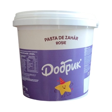 Pastă de zahăr – ROȘIE – 1 kg – Dobryk