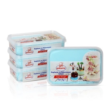 Pasta de zahar pentru decorare și acoperire – ALBASTRU DESCHIS – Ovalette – 1 kg