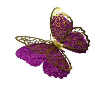 Set 12 decoratiuni fluturi cu efect 3d 