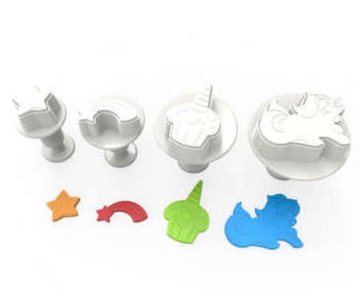 Set 3 decupatoare cu ejector - Unicorn