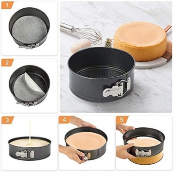 Set 3 forme tort rotunde - 24 cm - 26 cm - 28 cm