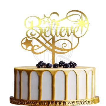 Topper pentru tort "Believe"