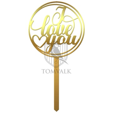 Topper pentru tort "I Love You" Cr3