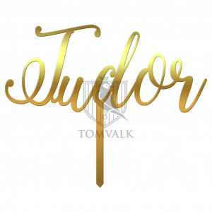 Topper pentru Tort Personalizat cu Nume Wn