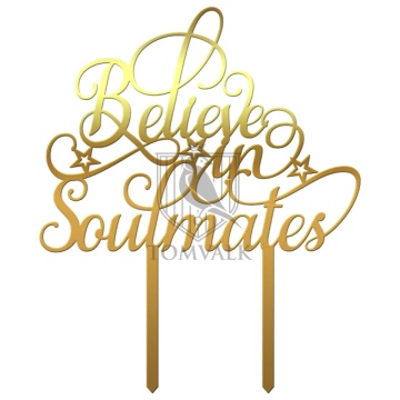 Topper tort "Believe in soulmates"