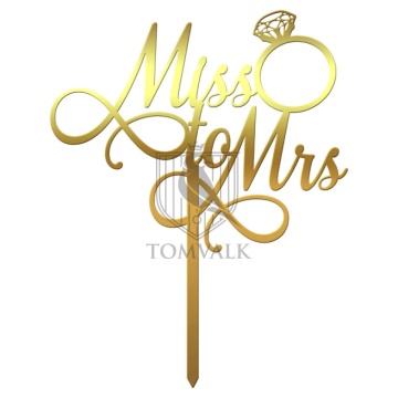 Topper tort "Miss to Mrs"