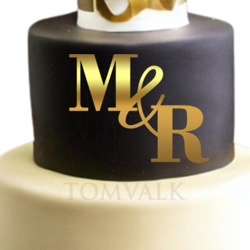 Topper tort nunta personalizat, fara picioruse - AF