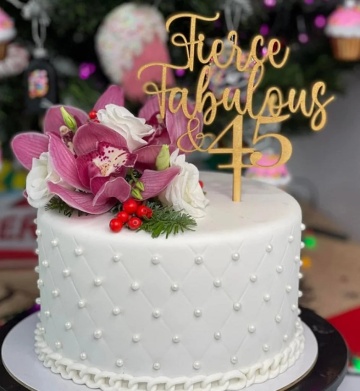 Topper tort personalizabil – Fierce & Fabulous - Img 2