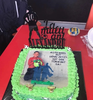 Topper tort personalizat "Fotbal"