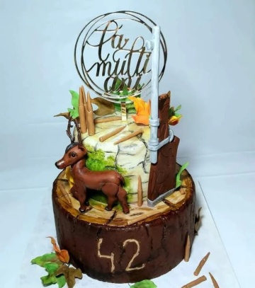 Cake Topper „La Mulți Ani” – model cerc – Dharst