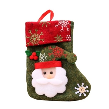Ciorapel Craciun pentru tacamuri, cadouri sau decor - Mos Craciun