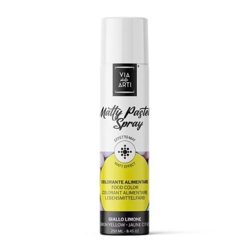 Colorant alimentar spray mat – Galben Lemon – 250 ml – Via delle Arti
