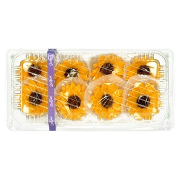Decoratiuni comestibile din zahar - set 8 buc. Floarea soarelui