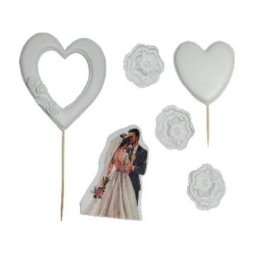 Decoratiuni comestibile din zahar - set "Wedding Day"