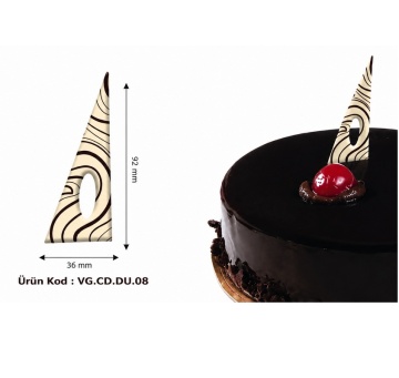 Decorațiuni din Ciocolată „Triunghi decor” Md.DU.08 – 288 buc – 1 kg